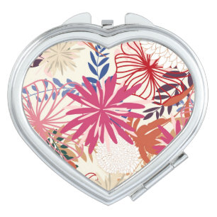 Floral background 3 makeup mirror