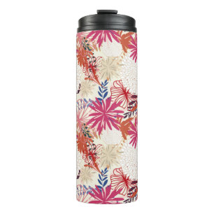 Floral background 3 thermal tumbler