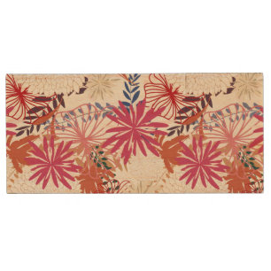Floral background 3 wood USB flash drive