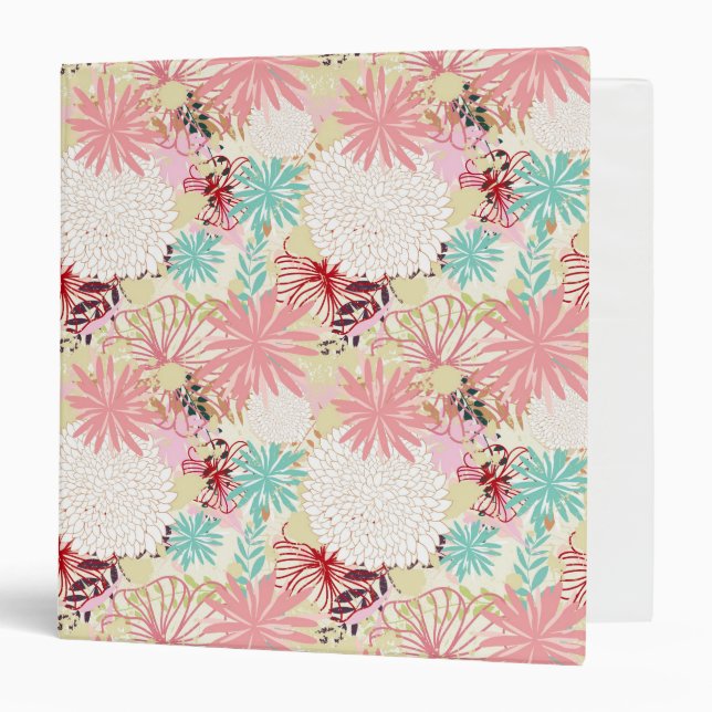 Floral background 4 binder (Front/Inside)