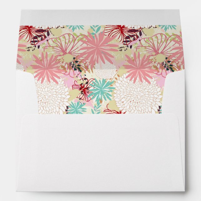 Floral background 4 envelope (Back (Bottom))