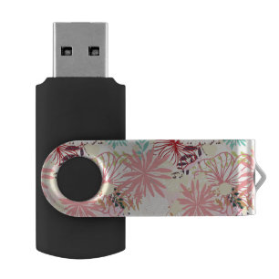 Floral background 4 flash drive
