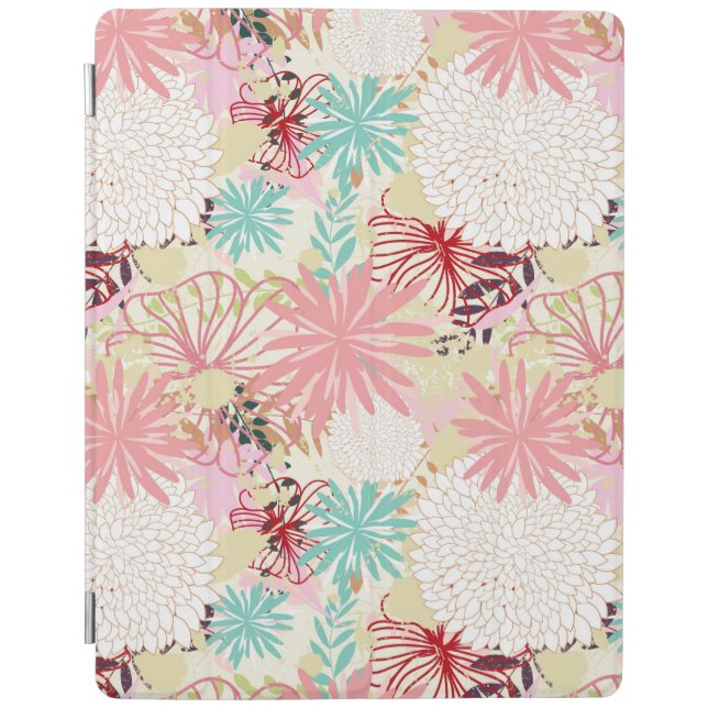 Floral background 4 iPad smart cover (Front)