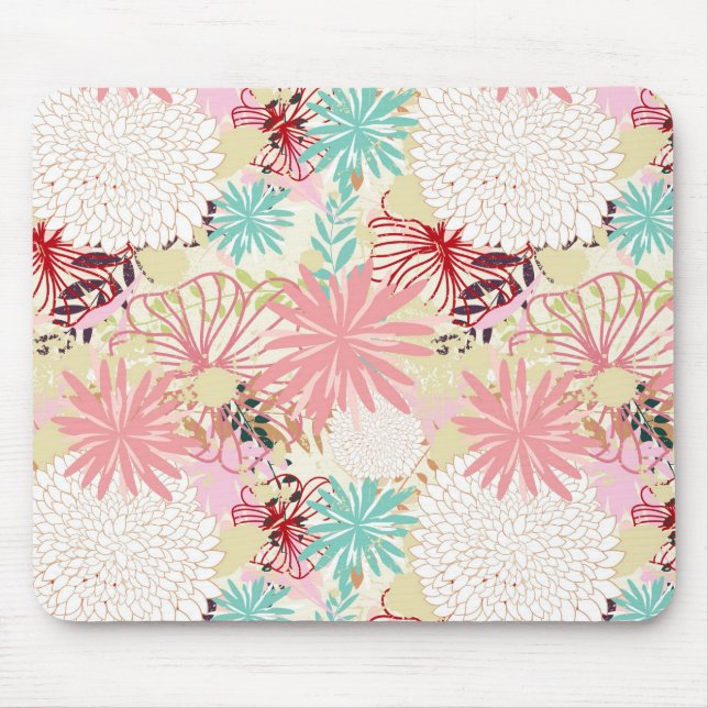 Floral background 4 mouse pad (Front)