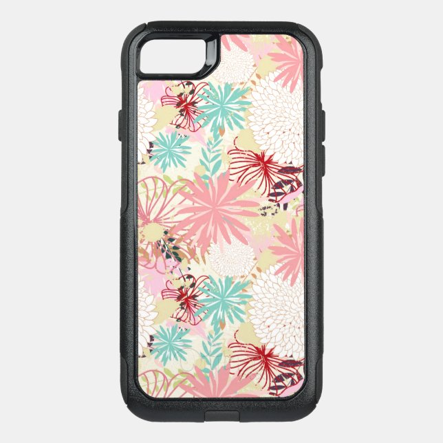 Floral background 4 otterbox iPhone case (Back)