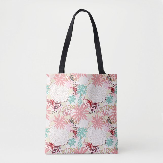 Floral background 4 tote bag (Front)