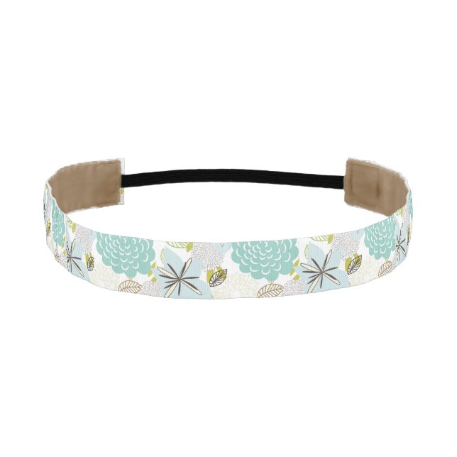Floral background 5 athletic headband (Front)