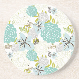 Floral background 5 coaster