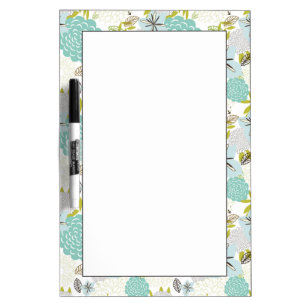 Floral background 5 dry erase board