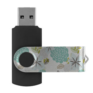 Floral background 5 flash drive