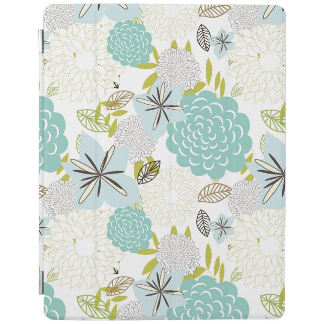 Floral background 5 iPad smart cover (Front)