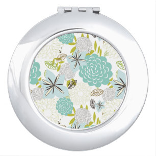 Floral background 5 mirror for makeup