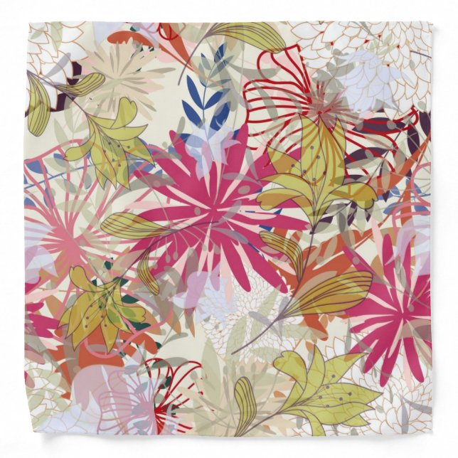 Floral background 6 bandana (Front)