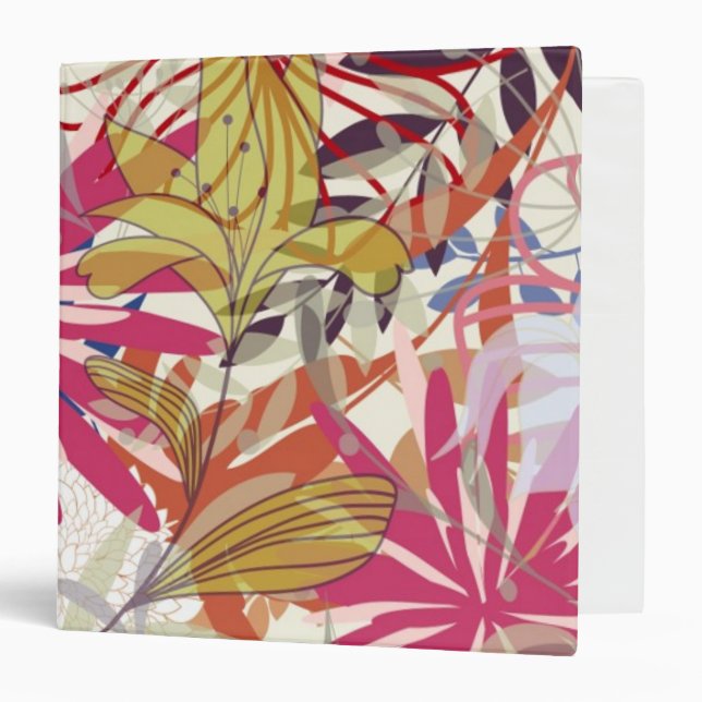 Floral background 6 binder (Front/Inside)