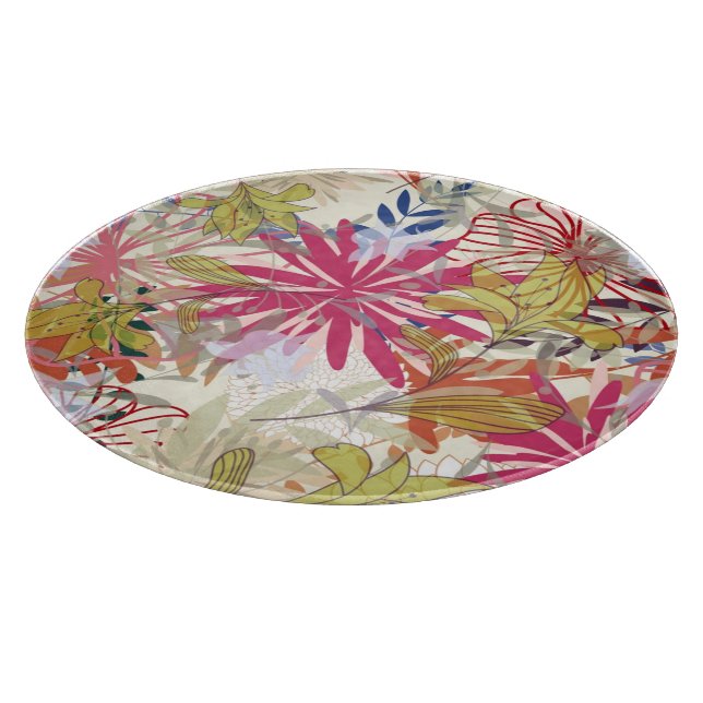 Floral background 6 cutting board (Corner)