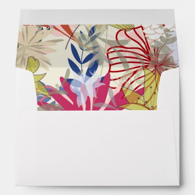 Floral background 6 envelope (Back (Bottom))