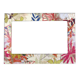 Floral background 6 magnetic frame