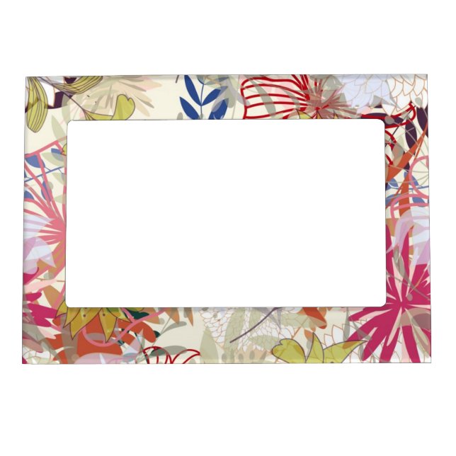 Floral background 6 magnetic frame (Front)