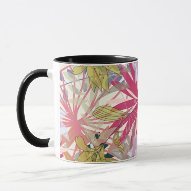 Floral background 6 mug (Left)