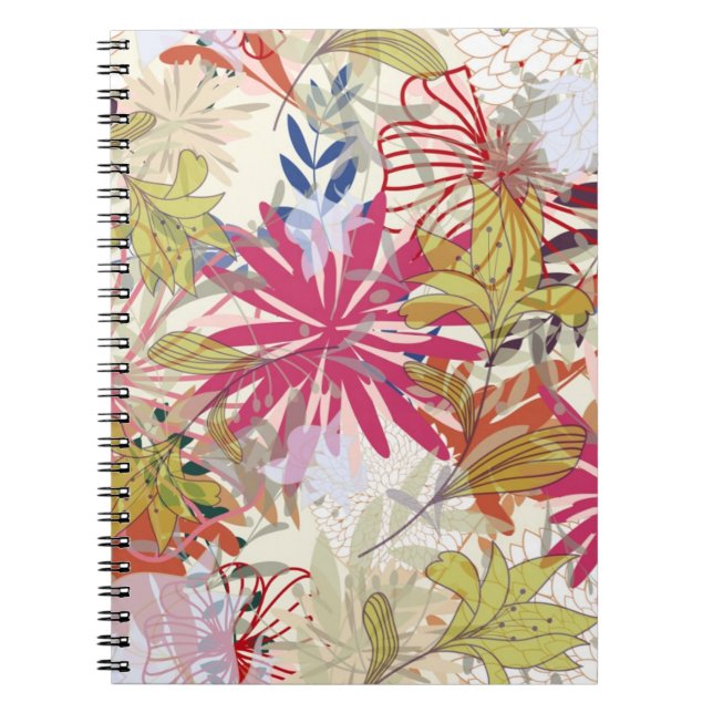 Floral background 6 notebook (Front)