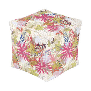 Floral background 6 pouf