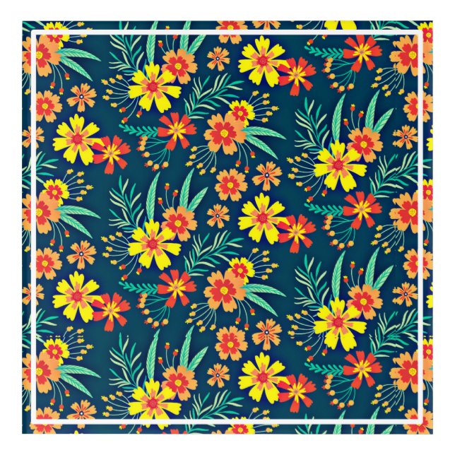 Floral Background Beautiful Design-46566 Acrylic Print (Front)