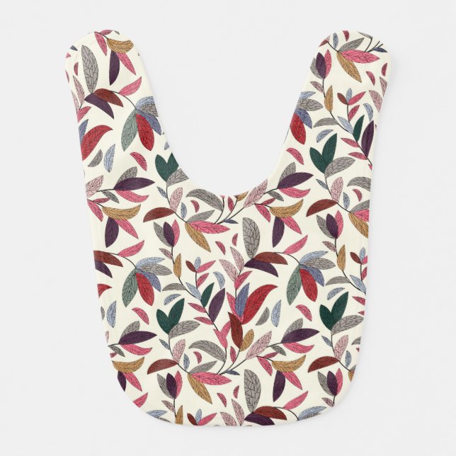 Floral background bib (Front)