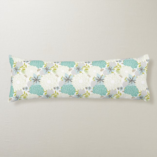 Floral background body pillow (Front)