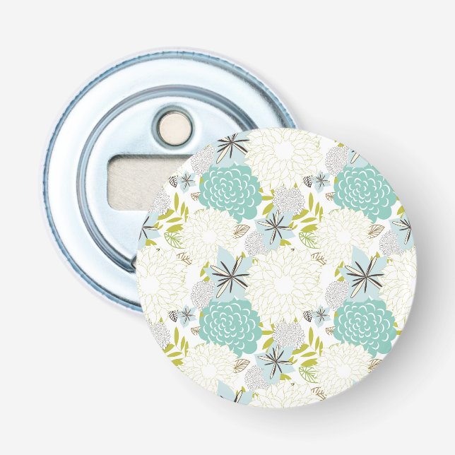 Floral background bottle opener (Front)