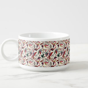 Floral background bowl