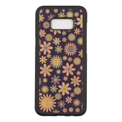Floral Background Carved Samsung Galaxy S8+ Case