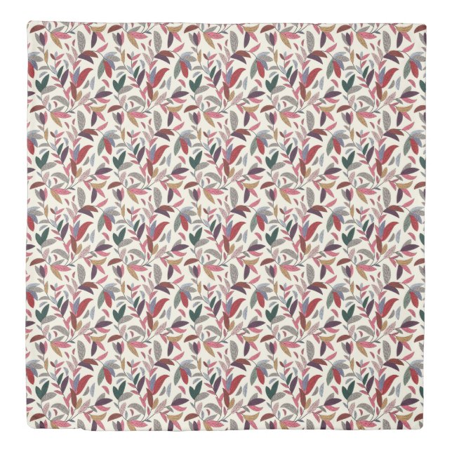 Floral background duvet cover (Front)