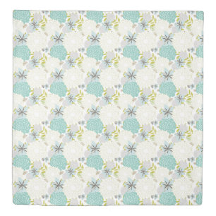 Floral background duvet cover