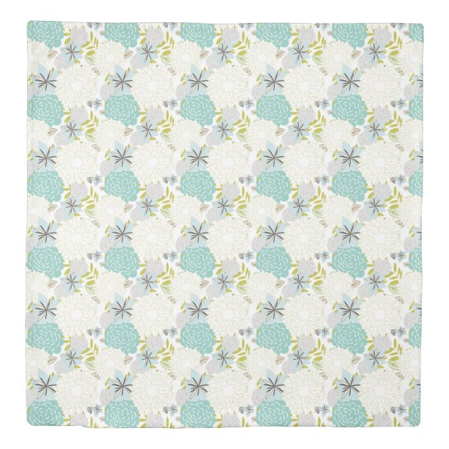 Floral background duvet cover (Front)