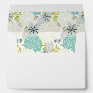 Floral background envelope
