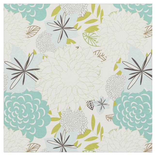 Floral background fabric (Close Up)