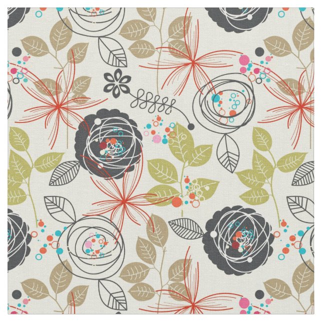 Floral background fabric (Close Up)