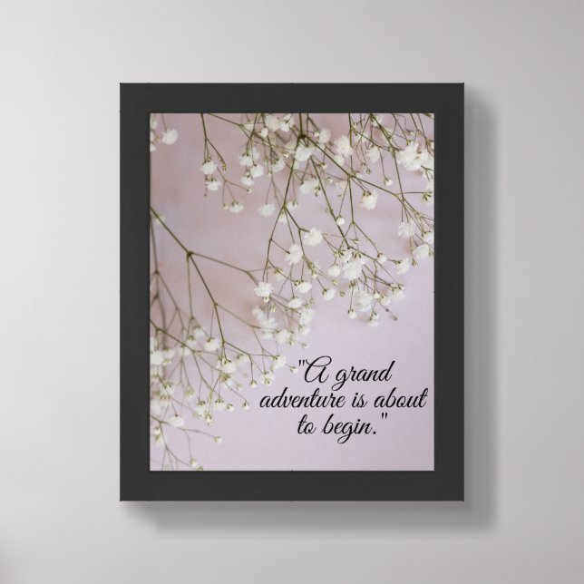 Floral Background Framed Art (Framed Front)