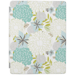 Floral background iPad smart cover