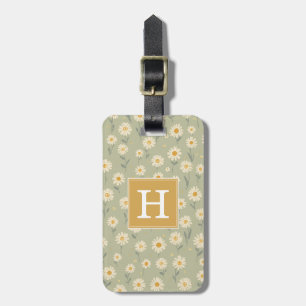Floral Background Luggage Tag