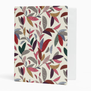 Floral background mini binder