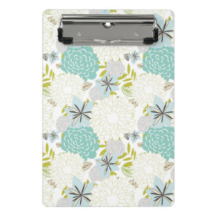 Floral background mini clipboard