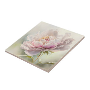 Floral background. Spring blossom Ceramic Tile