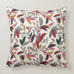 Floral background throw pillow