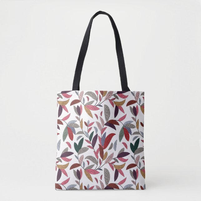 Floral background tote bag (Front)