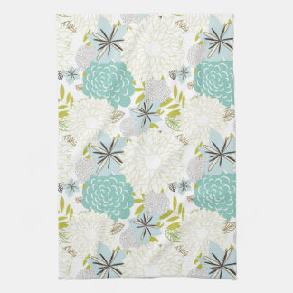 Floral background towel