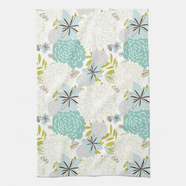Floral background towel (Vertical)