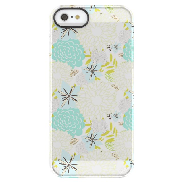 Floral background uncommon iPhone case (Back)