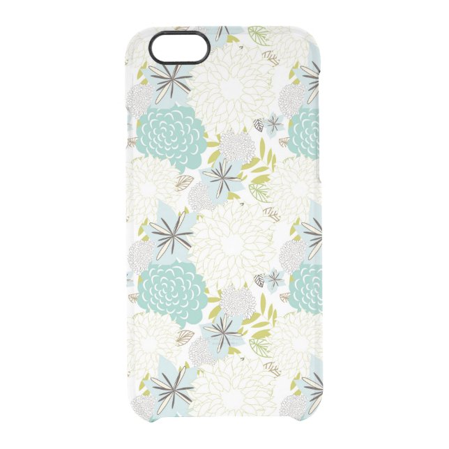 Floral background uncommon iPhone case (Back)