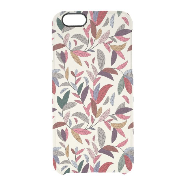 Floral background uncommon iPhone case (Back)
